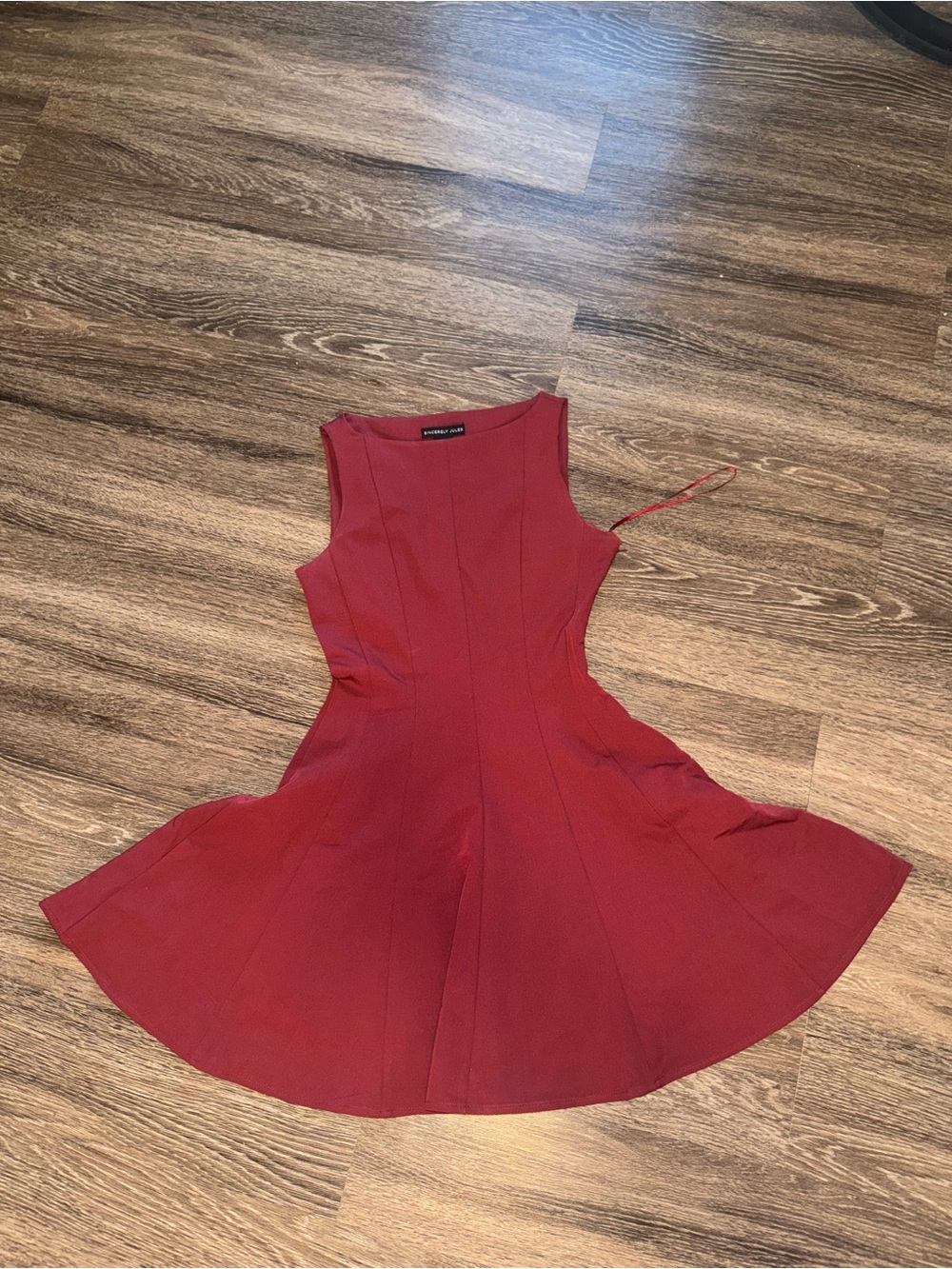 Sincerely Jules Red Sleeveless Fit & Flare Mini Dress
